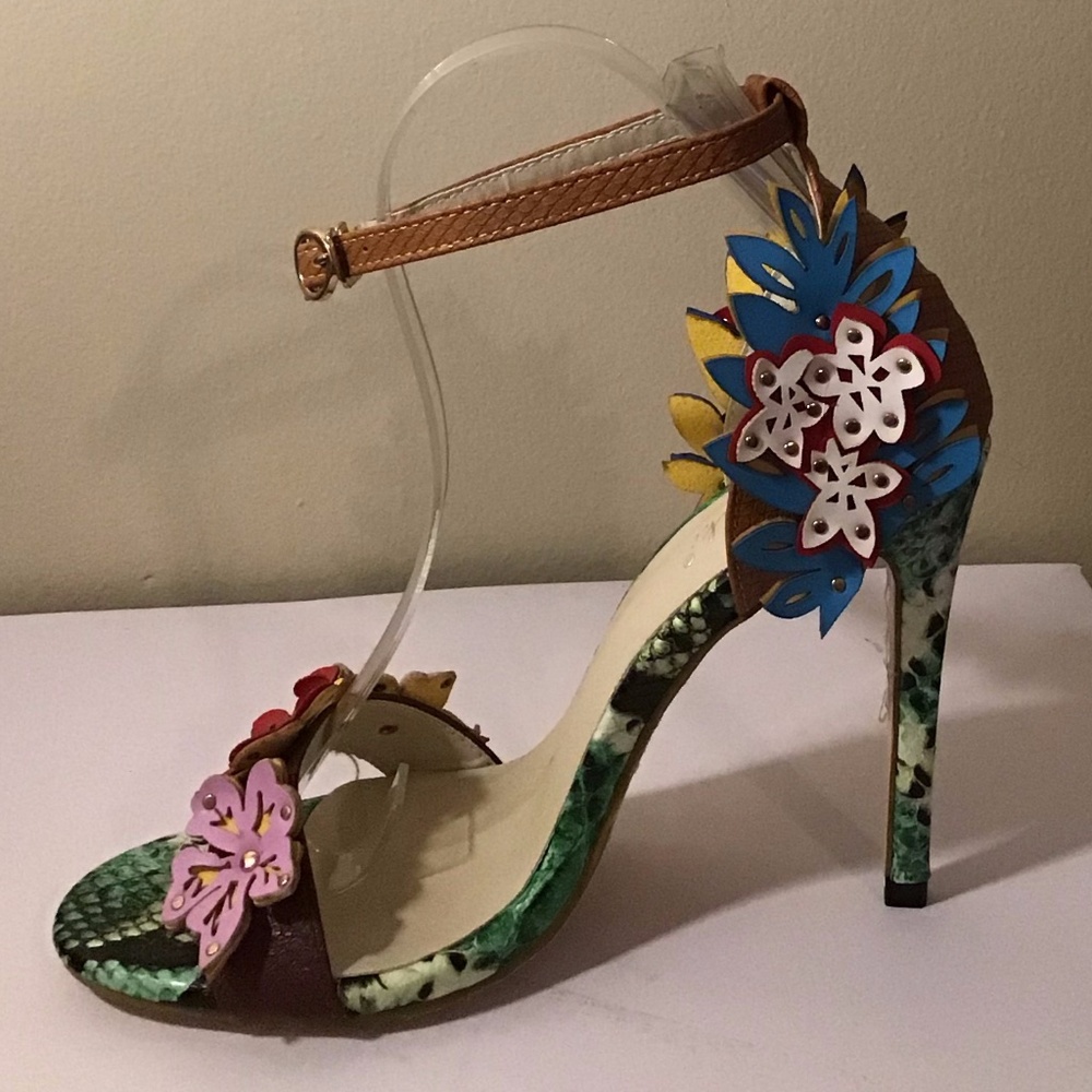 3D flower heels